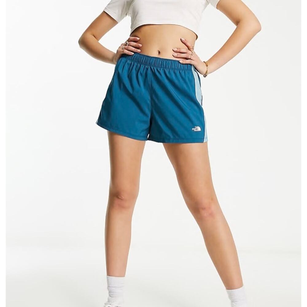 The North Face Elevation Side Stripe Shorts in Teal Women’s 3XL Gorpcore Running